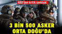 3 bin 500 ABD askeri Orta Doğu'ya ulaştı