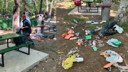 Piknik keyfi bitti, geriye çöp dağı kaldı