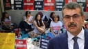 Tekin, eylemdeki öğretmenler hakkında konuştu