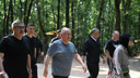 Sapanca kampında bakanlardan sabah yürüyüşü