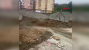 Yurt inşaatı kazısında istinat duvarı çöktü