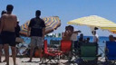 Dünyaca ünlü pilajda şemsiye kavgası