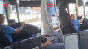 Otobüs şoföründen tepki çeken görüntü