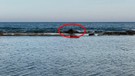 Akdeniz'de denizin ortasındaki kayalıkların üzerindeki manzarayı gören vatandaşlar dehşete düştü. 1 tanesi orada duruyordu