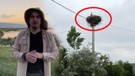 Bitlis'te 1 tane hayvanın direkteki yuvadan hiç ayrılmadığı fark edildi. 1 tane hayvanın olduğu yere bakan vatandaş ağlatan manzarayı gördü