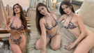 TikTok fenomeni Gamze Acet leoparlı bikinisiyle paylaştı, ortalığı fiziği şaşırttı