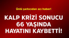 Ünlü şarkıcıdan acı haber! Kalp krizi sonucu 66 yaşında hayatını kaybetti