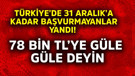 Türkiye'de 31 Aralık'a kadar başvurmayanlar yandı! 78 bin TL'ye güle güle deyin