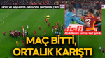 Trabzonspor- Galatasaray maçı bitti, saha karıştı! Soyunma odası ve tünel karıştı! Abdülkerim Bardakcı kırmızı kart gördü