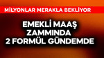 Emekli maaş zammında 2 formül gündemde!