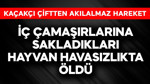 Kaçakçı çiftten akılalmaz hareket! İç çamaşırlarına sakladıkları hayvan havasızlıktan öldü