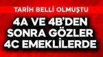 4a ve 4b'den sonra gözler 4c emeklilerde! Tarih belli olmuştu