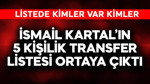 İsmail Kartal'ın 5 kişilik transfer listesi ortaya çıktı! Kimler var kimler