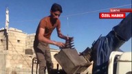 tv100 ekibi Milli Suriye Ordusunun yardımını işte böyle görüntüledi!