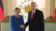 Erdoğan, Merkel ile görüştü