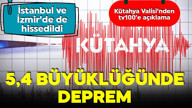 Kütahya Simav'da 5,4 büyüklüğünde deprem!