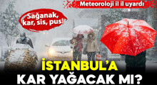 Son Dakika: Meteoroloji uyardı: Kar, sağanak, pus ve sis!