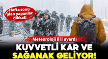 Son Dakika: Kuvvetli sağanak ve kar geliyor!