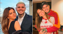 Son Dakika: China Suarez, Icardi’yi öpücüklere boğdu