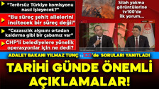 Adalet Bakanı Yılmaz Tunç'tan tarihi günde tv100'e özel açıklamalar! Silah yakma görüntülerini böyle yorumladı!  “Bugün kardeşliğimize vurulan hançer çıkarıldı"