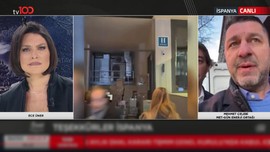 Ece Üner’den İspanyol yardımseverliğine İspanyolca teşekkür! İspanya’dan gelen yardımları koordine eden Mehmet Çelebi yardımseverlerle birlikte tv100’e bağlandı