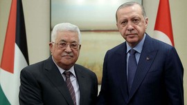 Cumhurbaşkanı Erdoğan, Filistin Devlet Başkanı Mahmud Abbas ile görüştü