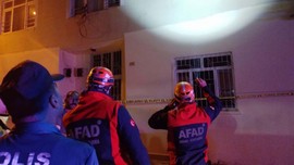 Malatya'da korkutan anlar! Hasarlı evde göçük meydana geldi