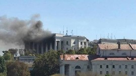 Rusya’ya büyük şok! Karadeniz Filosu’nun karargâhı vuruldu! İlk görüntüler geldi