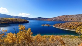 Nemrut Kalderası sonbaharın büyüsüne kapıldı