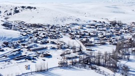 Kışın şaşırtan ili Bayburt'ta termometreler eksi 21 dereceyi gösterdi. Hayvanların ağzından çıkan nefes bile dondu