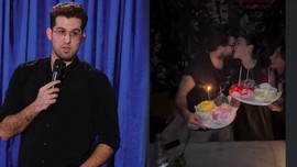 Ünlü komedyen Doğu Demirkol'dan romantik kutlama! Sevgilisi Ayşe Kırca'yı öpmelere doyamadı