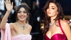 Hande Erçel'in Cannes tarzı ortalığı ateşe verdi! Derin yırtmaçlı elbisesiyle pozlar verdi, o hali yürek hoplattı
