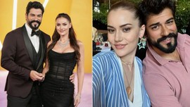 Burak Özçivit'ten romantik paylaşım! Eşi Fahriye Evcen ile aşk dolu pozu büyük beğeni topladı
