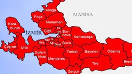 İzmir'de Bornova, Buca, Çeşme, Çiğli, Dikili, Foça, Karşıyaka, Kemalpaşa, Menemen'e pazar günü için 39 uyarısı