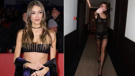 Dilan Çiçek Deniz'in yürek hoplatan Cannes pozları! Transparan kıyafetiyle yatakta poz verdi, o haline beğeni yağdı