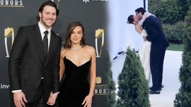 Hollywood yıldızı Hailee Steinfeld ile Amerikan futbolcusu Josh Allen evlendi! İşte düğünden ilk kareler