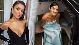 Güzel oyuncu Hande Erçel lüks tekne tatilinden paylaştı! Ünlü oyuncunun elbisesinin fiyatı dudak uçuklattı