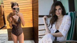 Yaz sezonunu açan Nesrin Cavadzade'den cesur paylaşım! Leopar desenli mayosuyla ortalığı kasıp kavurdu, fit vücudu beğeni topladı