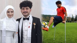 Ampute Futbol Takımı'nın yıldızı Barış Telli'nin mutlu günü! Düğününe futbol dünyasından yoğun ilgi