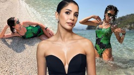 Beyza Şekerci yaz sezonunu açtı! Mayosuyla sere serpe uzandı, fit vücudu dikkat çekti