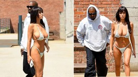Kanye West'in eşi Bianca Censori'nin tarzı görenleri şok etti! Şekerlemeden yapılmış bikini giydi, o haline bir bakan bir daha baktı