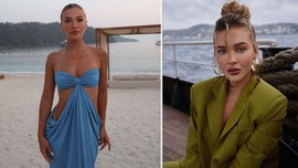 Melisa Döngel'den nefes kesen plaj pozları! Derin dekolteli tarzıyla sosyal medyayı salladı