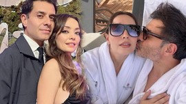Cansel Elçin ve Zeynep Tuğçe Bayat Madrid'de aşka geldi! Bornozlu pozlarını peş peşe paylaştı