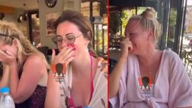 Rus turistler, Türkiye'de masalarına gelen yemeği görünce gözlerine inanamadı.  3 tanesi birbirine baktı