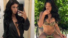 Kylie Jenner'dan yürek hoplatan tatil paylaşımı! Leopar desenli bikinisiyle pozlar verdi, o hali sosyal medyayı salladı