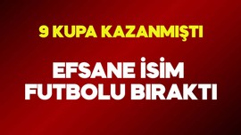 Yeşil sahalardan bir yıldız kaydı! 9 kupalı efsane 37 yaşında futbolu bıraktı