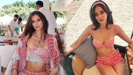 Deren Talu'dan yürek hoplatan tatil paylaşımı! Bikinili pozlarıyla sosyal medyayı salladı, kusursuz fiziği dikkat çekti