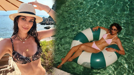Deren Talu'dan iddialı havuz paylaşımı! Pembe bikinisiyle pozlar verdi, fit vücudu sosyal medyayı yaktı geçti