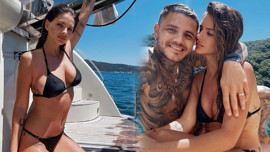 Mauro Icardi ve China Suarez Boğaziçi'nde aşka geldi! Tekne pozları sosyal medyayı salladı