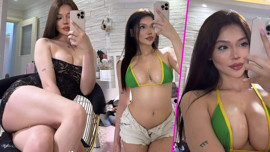 OnlyFans fenomeni Ceren Şahin, ayna karşısında kırmızı fileli fotoğraflarını paylaştı. Takipçileri beğeni butonunu çökertti
